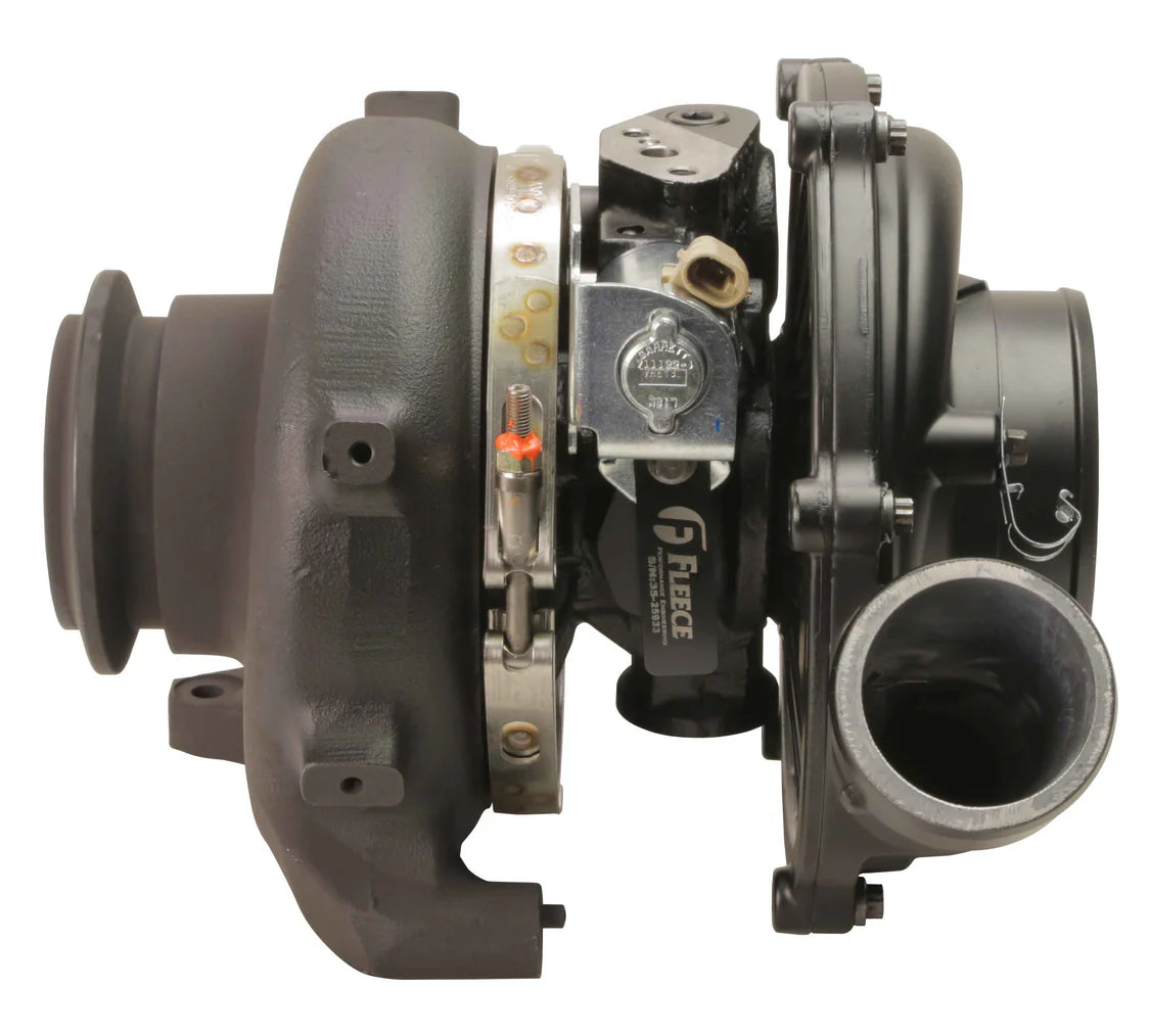 Fleece Cheetah 63mm VNT turbocharger for 2003-2004 Ford F-250, F-350, and F-450 6.0L Power Stroke trucks