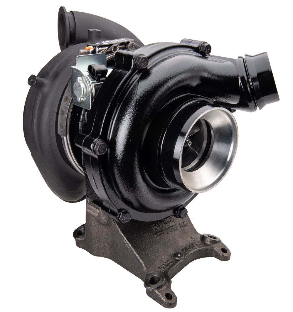 Fleece Cheetah 63mm turbocharger for 2015-2018 Ford F-250, F-350, and F-450 6.7L Power Stroke trucks