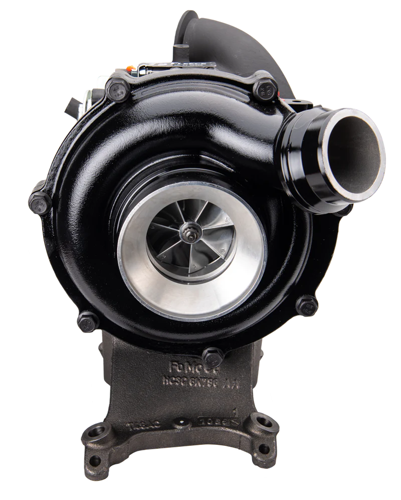 Fleece Cheetah 63mm turbocharger for 2015-2018 Ford F-250, F-350, and F-450 6.7L Power Stroke trucks