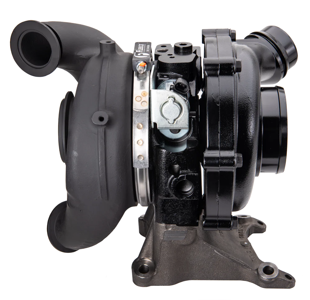 Fleece Cheetah 63mm turbocharger for 2015-2018 Ford F-250, F-350, and F-450 6.7L Power Stroke trucks