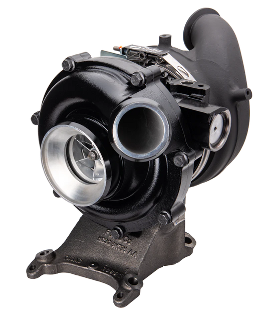 Fleece Cheetah 63mm turbocharger for 2015-2018 Ford F-250, F-350, and F-450 6.7L Power Stroke trucks