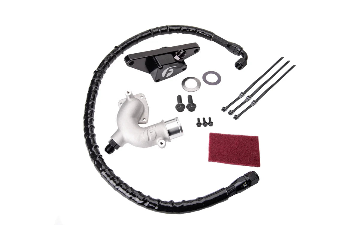 Fleece coolant bypass kit for 2013-2018 Ram 2500 and 3500 trucks with 6.7L Cummins engine