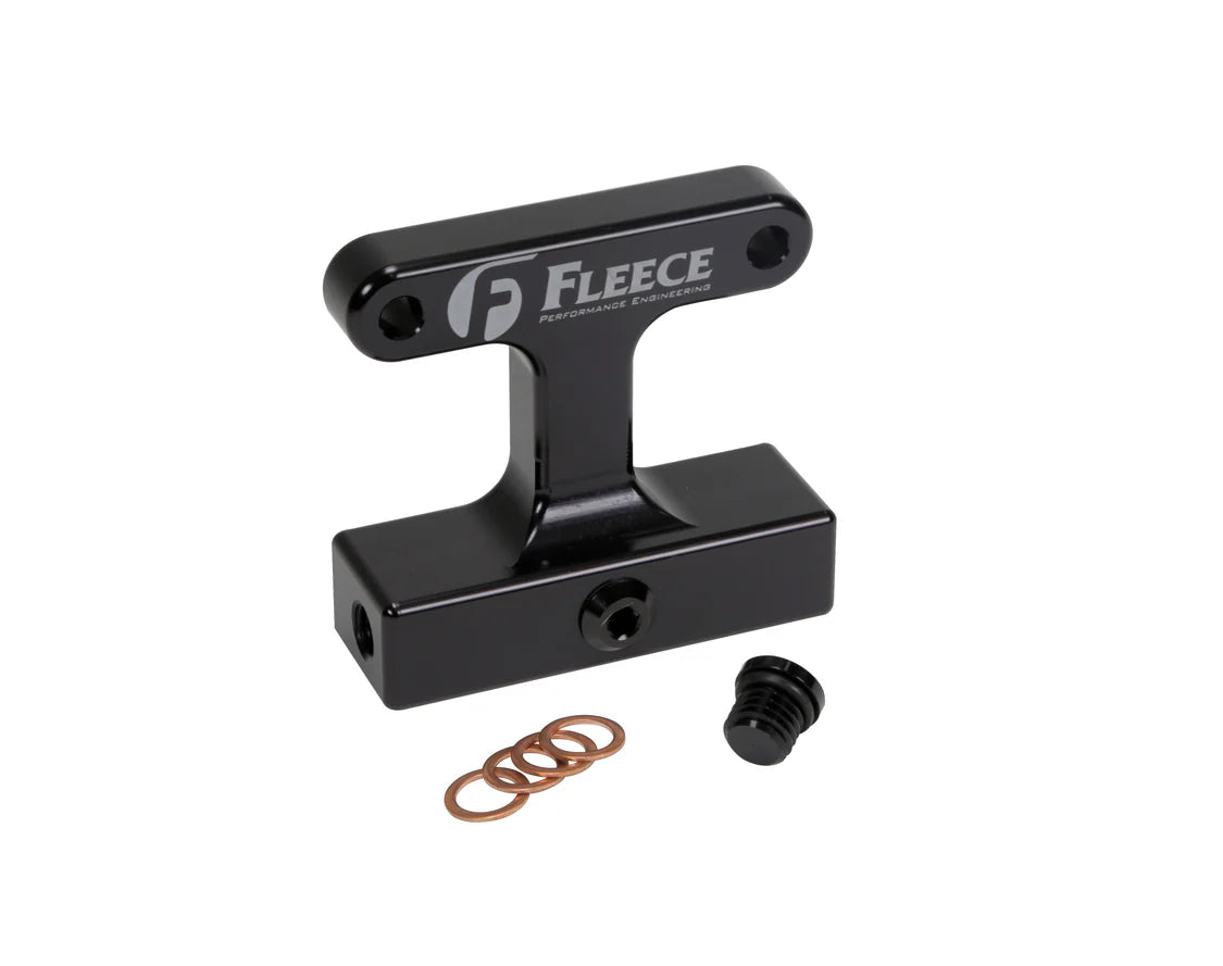 Fleece fuel filter delete bypass for 2003-2007 Dodge Ram 2500 and 3500 5.9L Cummins trucks
