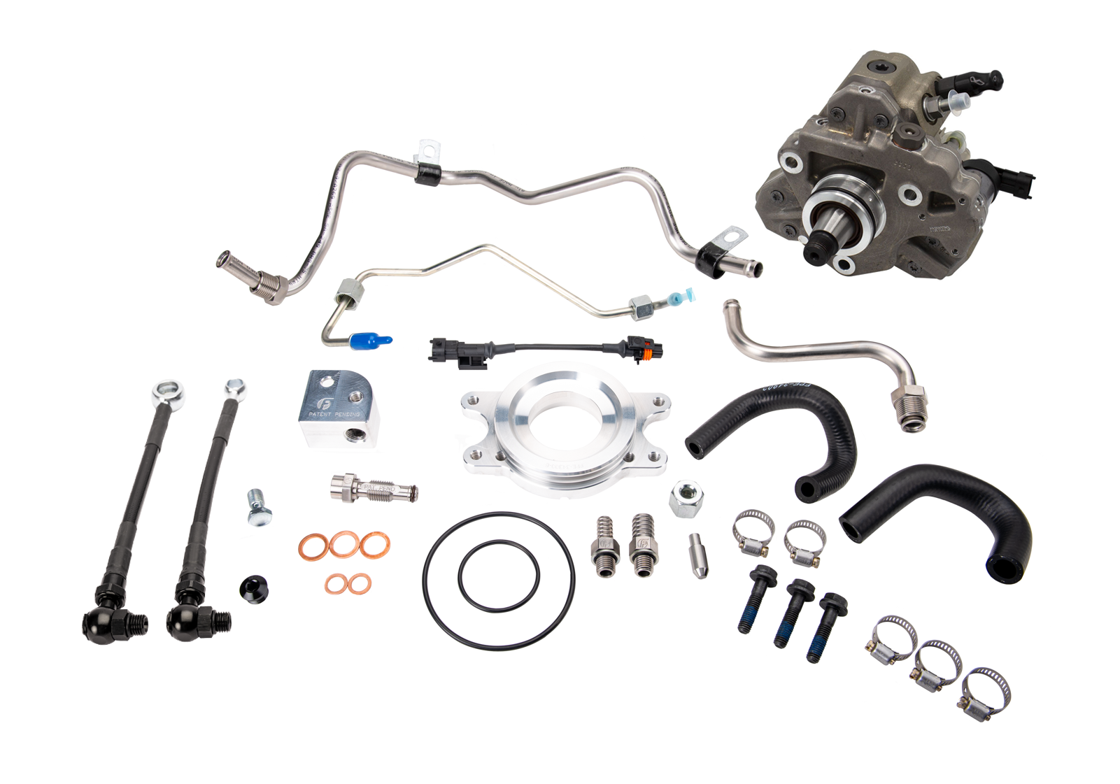 Fleece LML Duramax CP3 conversion hardware kit with Bosch CP3 pump for 2011-2016 Chevy Silverado and GMC Sierra HD trucks