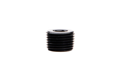 Fleece Performance FPE-NPT-12 1/2 NPT black aluminum hex socket plug