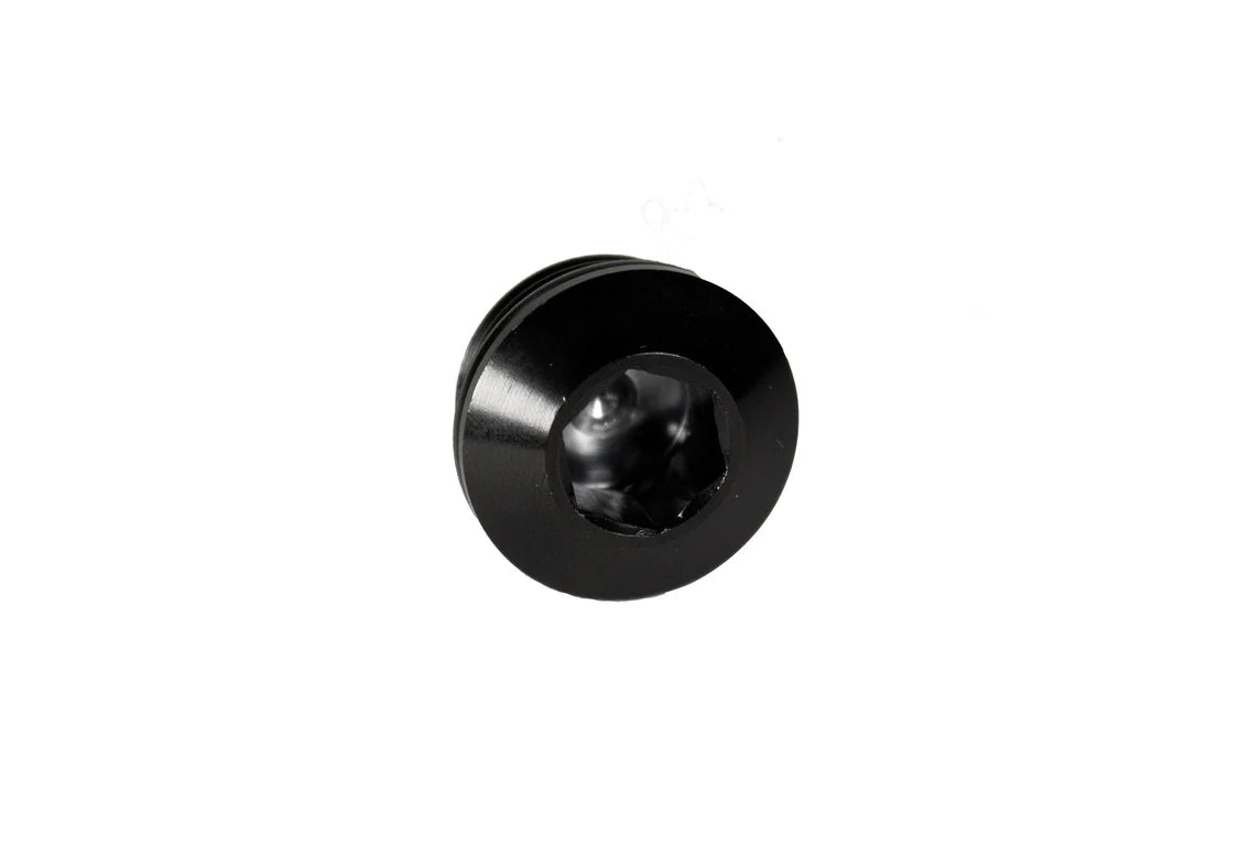 Fleece Performance FPE-SP-7814 7/8-14 black aluminum hex socket plug with O-ring