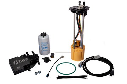Fleece PowerFlo in-tank lift pump and fuel system upgrade kit for 2011-2016 Ford F-250 F-350 and F-450 long bed trucks