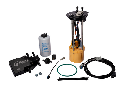 Fleece PowerFlo in-tank lift pump kit for 2011-2016 Ford F-250, F-350, and F-450 short bed trucks