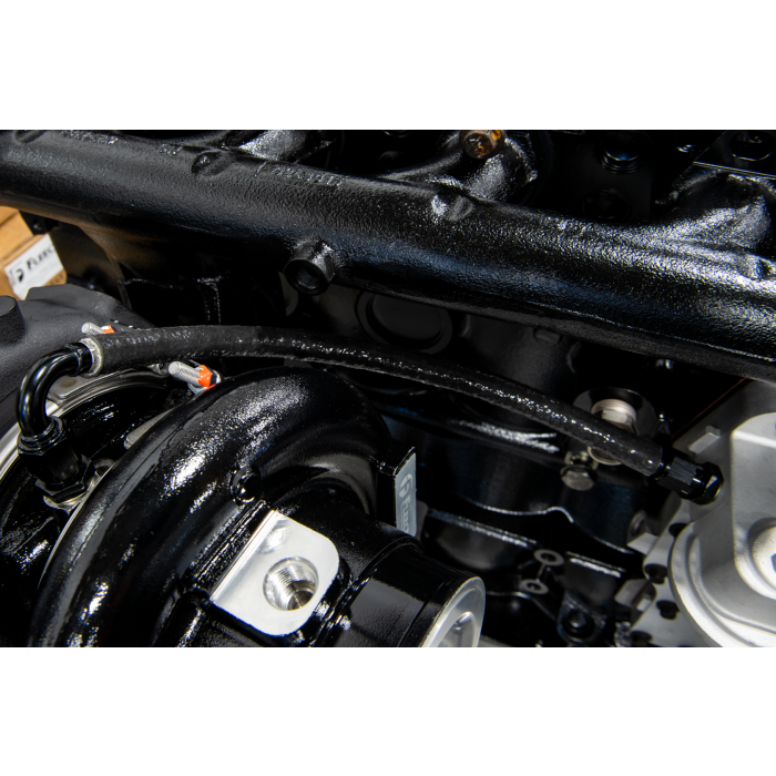Fleece turbo oil feed line for 2019-2024 Ram 2500 and 3500 6.7L Cummins trucks