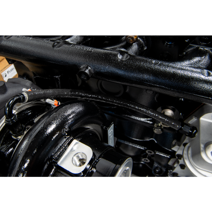 Fleece turbo oil feed line for 2019-2024 Ram 2500 and 3500 6.7L Cummins trucks