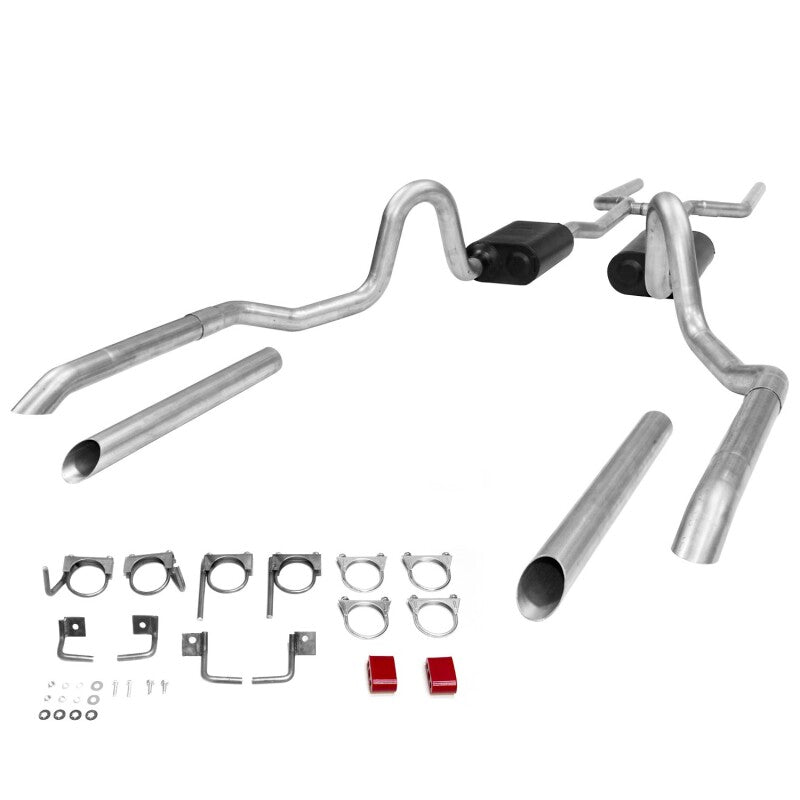 Flowmaster American Thunder 17119 crossmember-back exhaust for 1964-1972 GM A-Body with 2.5-inch dual pipes