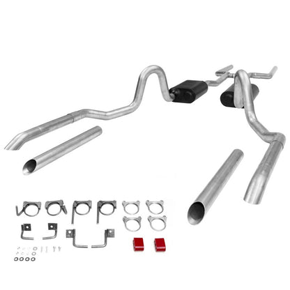 Flowmaster American Thunder 17119 crossmember-back exhaust for 1964-1972 GM A-Body with 2.5-inch dual pipes