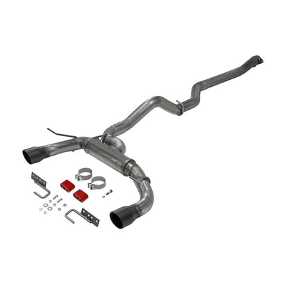 Flowmaster Flow FX 718122 3-inch dual cat-back exhaust for 2021-2026 Ford Bronco 4-door with black tips