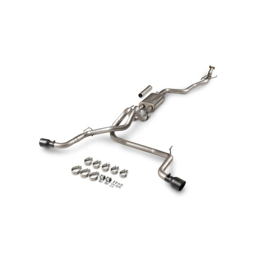 Flowmaster Flow FX 718174 cat-back exhaust for 2024+ Toyota Tacoma with dual black side-exit tips