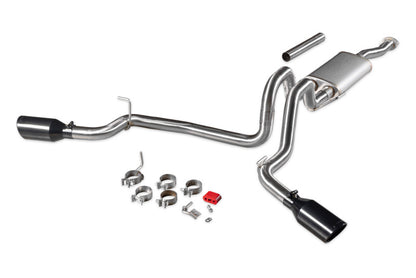 Flowmaster Signature Series 737918 cat-back exhaust for 2016-2023 Toyota Tacoma 3.5L with dual black chrome side-exit tips