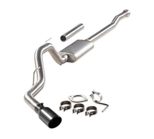 Flowmaster Signature Series 738115 3-inch cat-back exhaust for 2021-2026 Ford F-150 with black chrome tip
