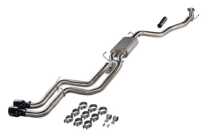 Flowmaster Signature Series 738173 cat-back exhaust for 2024+ Toyota Tacoma with dual black chrome tips