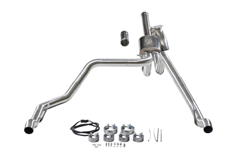 Flowmaster Signature Series 738207 active valve cat-back exhaust for 2024-2026 Silverado and Sierra 1500 6.2L in 304 stainless steel