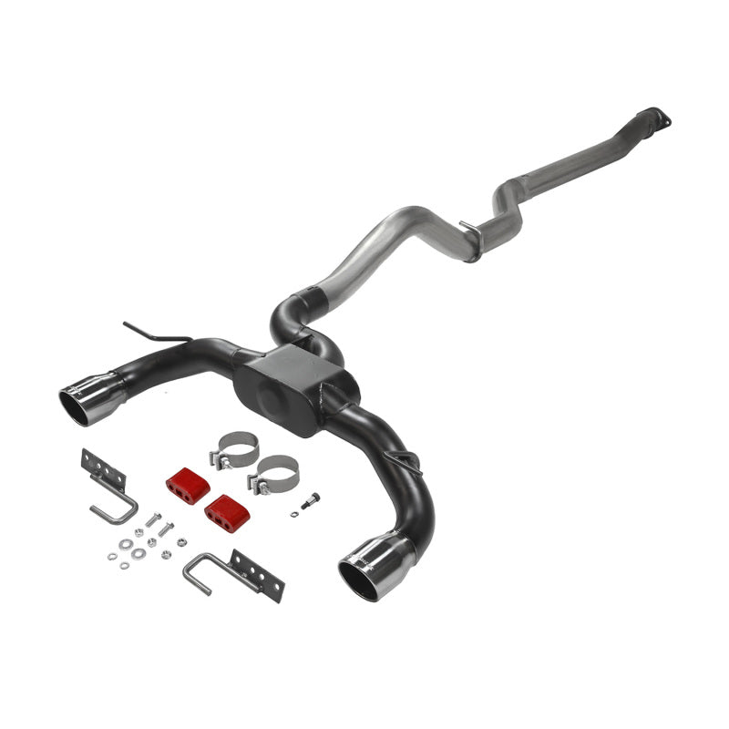 Flowmaster Outlaw 818101 3-inch cat-back exhaust for 2021-2026 Ford Bronco 4-door with dual black chrome tips