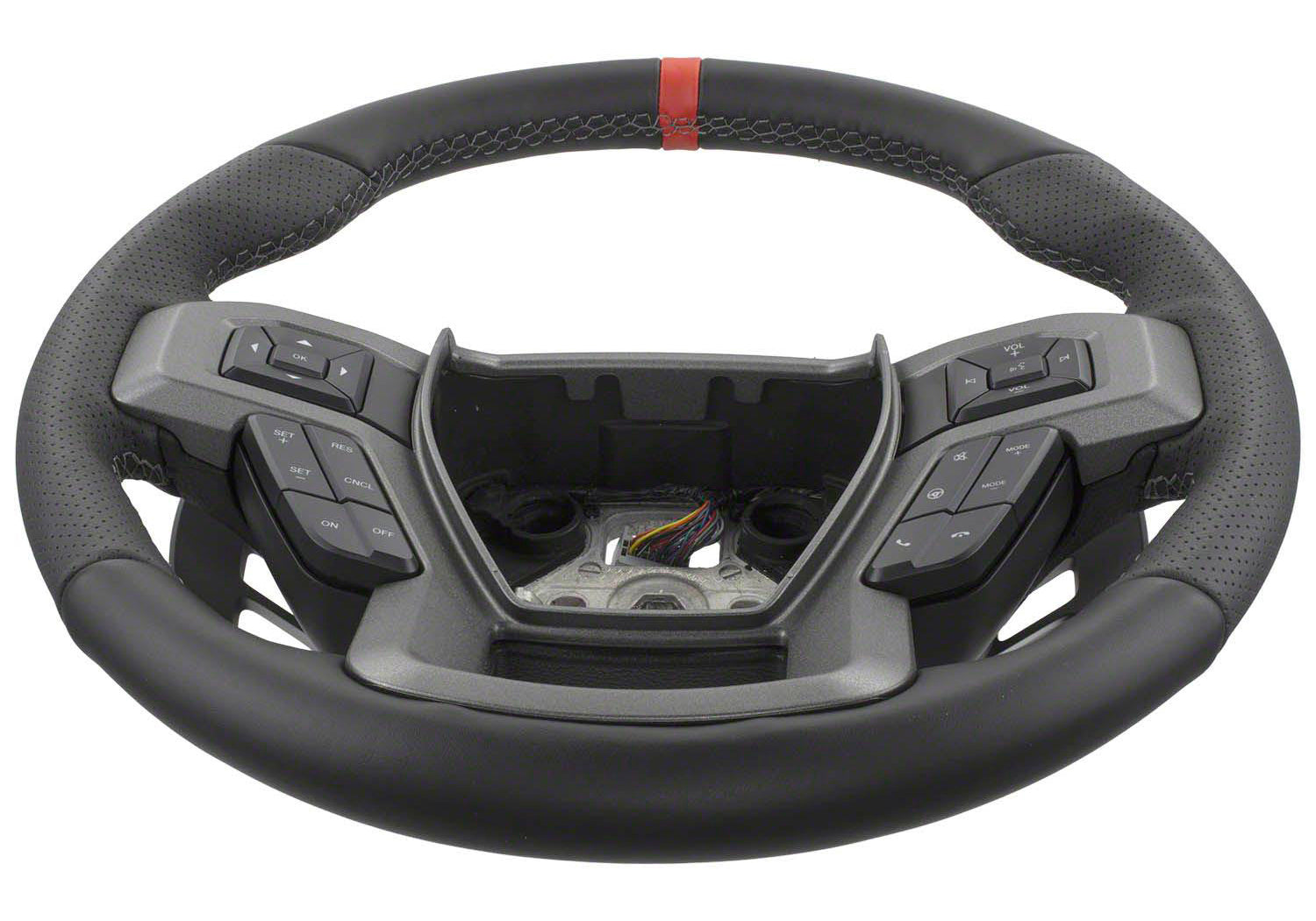 Ford Racing M-3600-F15RRD leather Raptor steering wheel for 2015-2018 Ford F-150