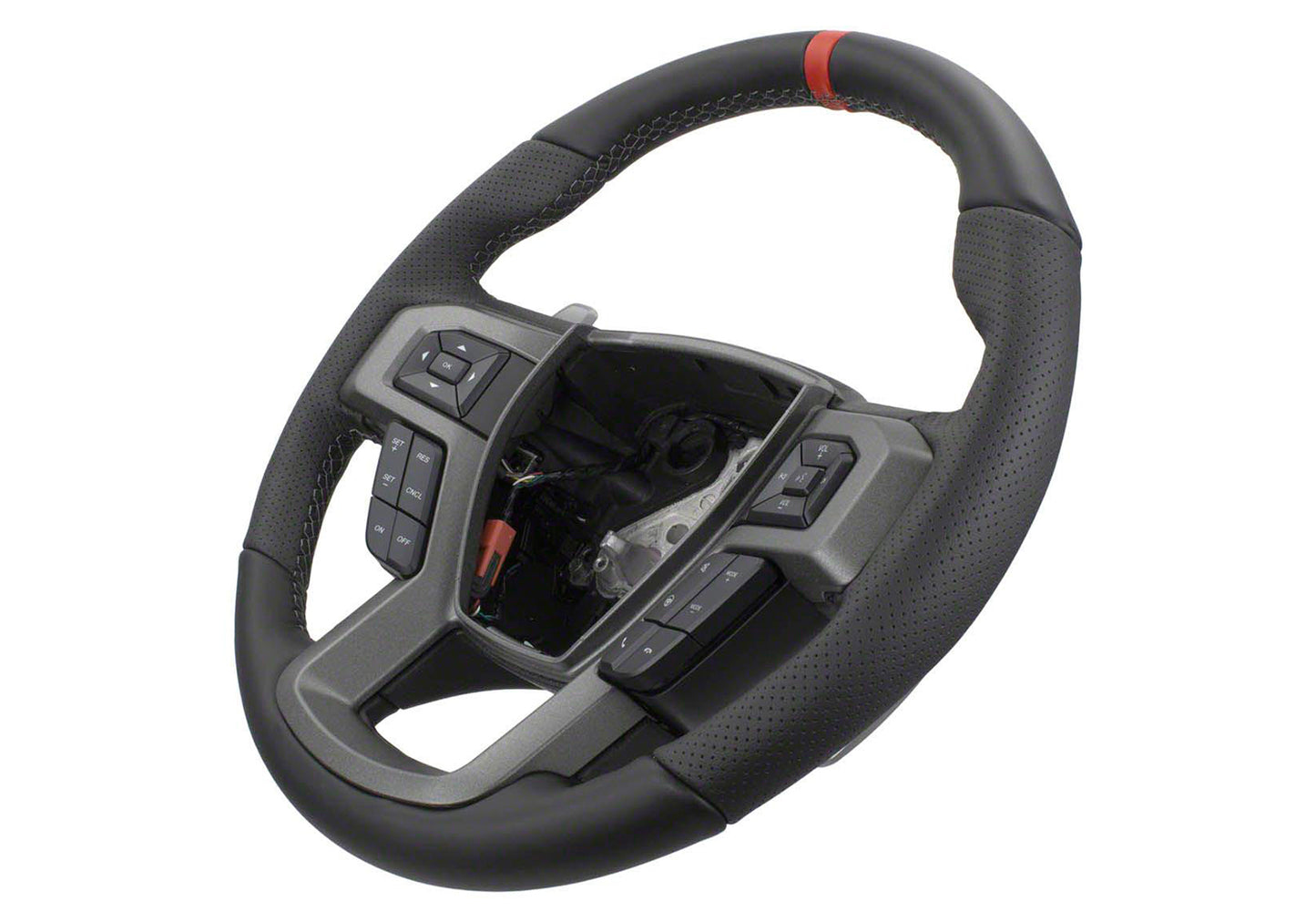 Ford Racing M-3600-F15RRD leather Raptor steering wheel for 2015-2018 Ford F-150
