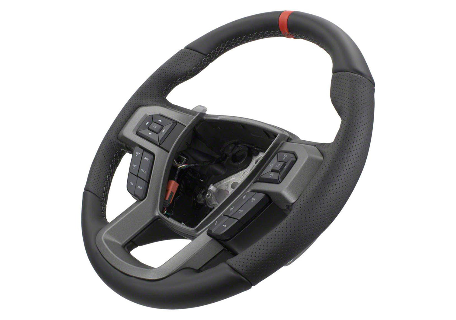 Ford Racing M-3600-F15RRD leather Raptor steering wheel for 2015-2018 Ford F-150