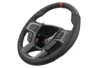 Ford Racing M-3600-F15RRD leather Raptor steering wheel for 2015-2018 Ford F-150