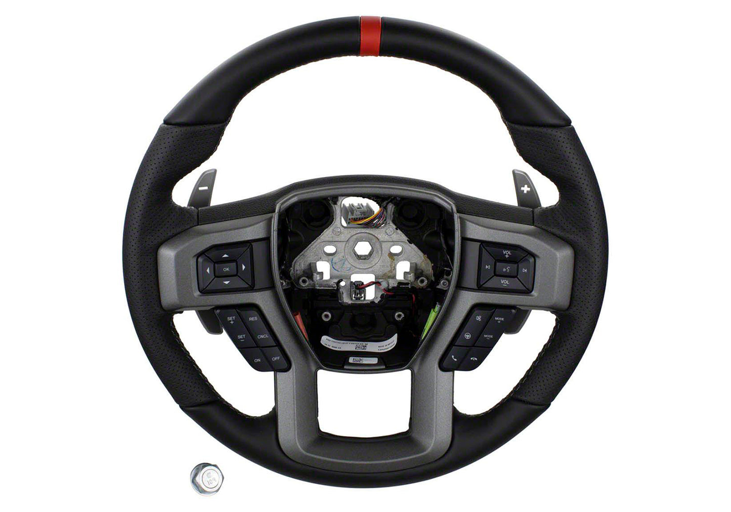 Ford Racing M-3600-F15RRD leather Raptor steering wheel for 2015-2018 Ford F-150