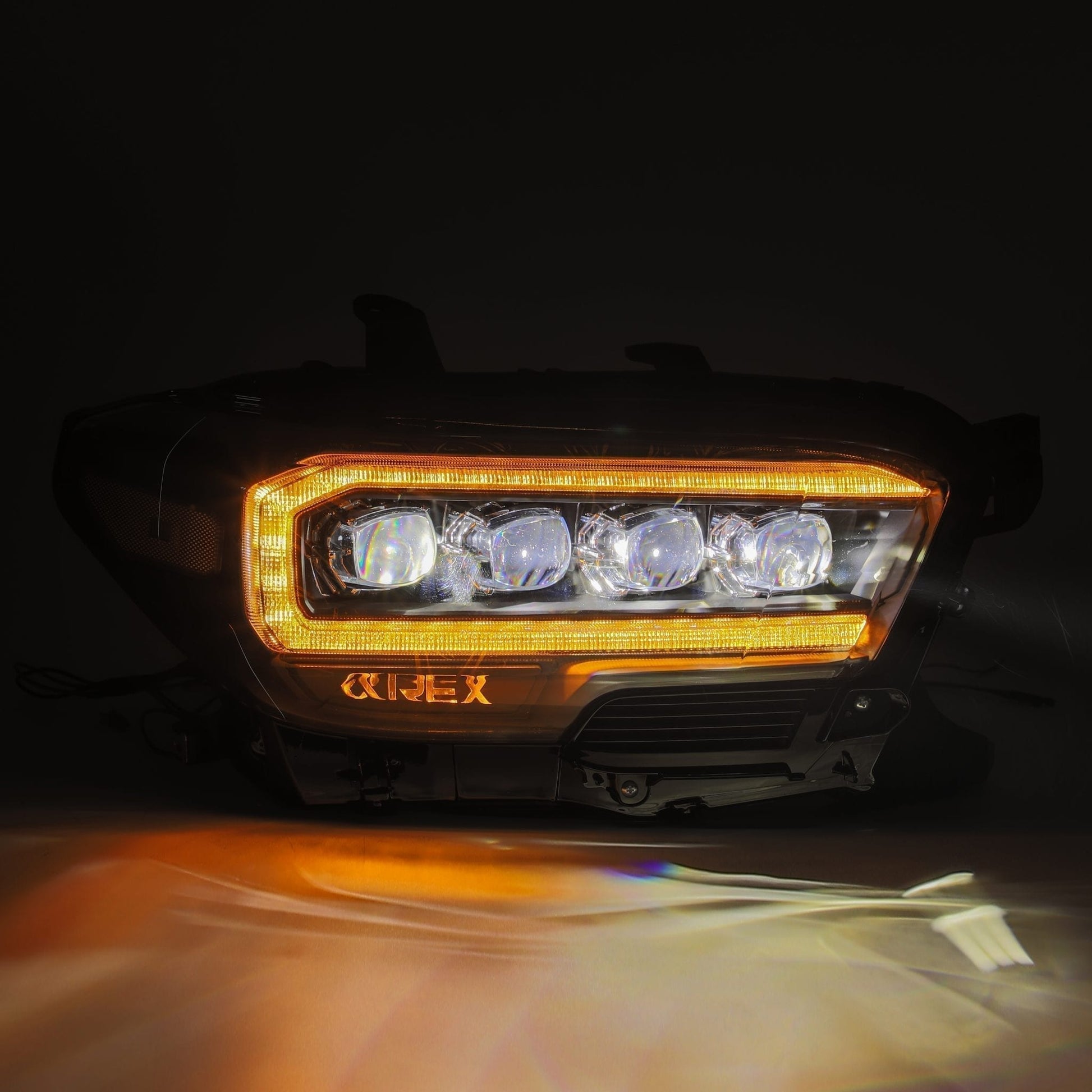 Alpharex 16-23 Toyota Tacoma NOVA-Series LED Projector Headlights Alpha-Black - 880705 AlphaRex