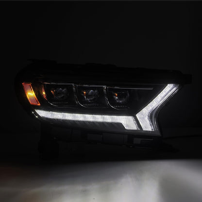 AlphaRex 19-22 Ford Ranger NOVA-Series LED Projector Headlights Alpha-Black - 880123 AlphaRex