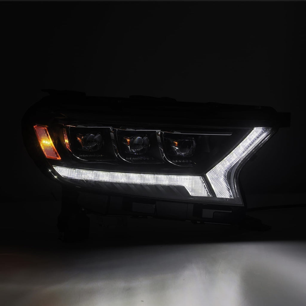 AlphaRex 19-22 Ford Ranger NOVA-Series LED Projector Headlights Alpha-Black - 880123