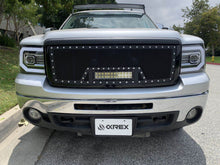 Load image into Gallery viewer, AlphaRex 07-13 GMC Sierra PRO-Series Halogen Projector Headlights Jet Black - 880605