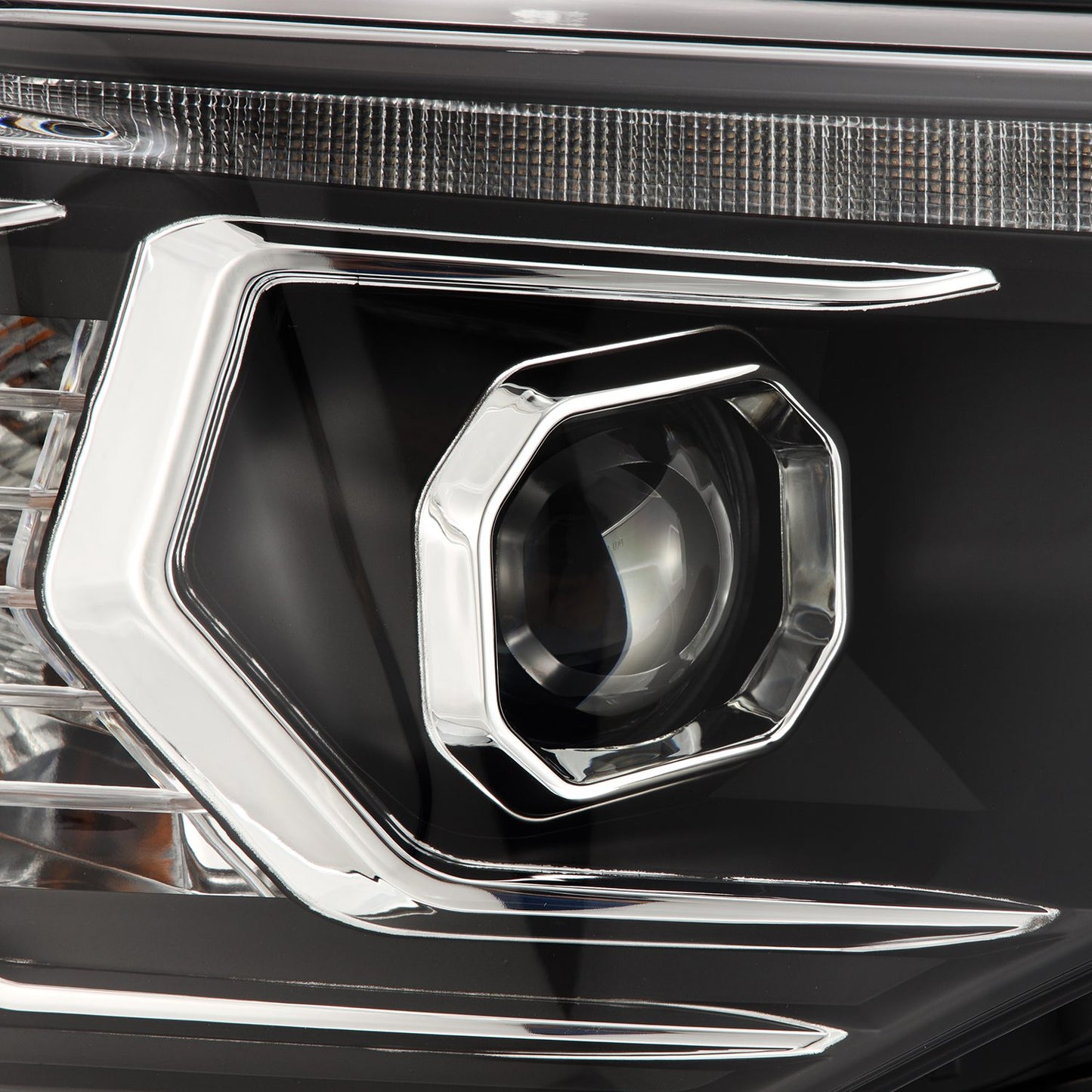AlphaRex 14-20 Toyota 4Runner MK II PRO-Series Halogen Projector Headlights Black - 880814 AlphaRex