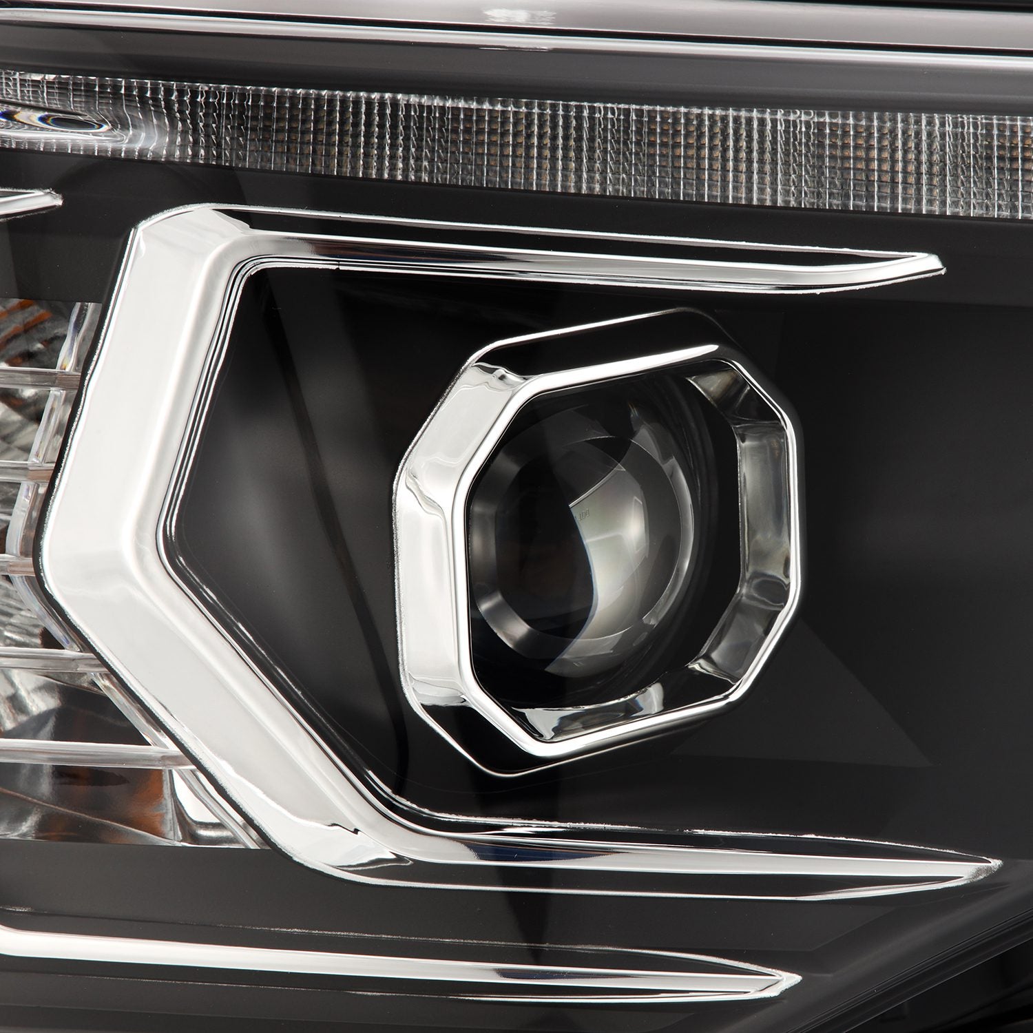 AlphaRex 14-20 Toyota 4Runner MK II PRO-Series Halogen Projector Headlights Black - 880814 AlphaRex