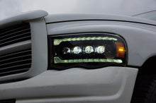 Load image into Gallery viewer, AlphaRex 02-05 Dodge Ram NOVA-Series LED Projector Headlights Alpha-Black - 880566