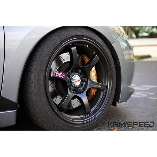 Gram Lights 57DR 17x9.0 +38 5-114.3 Semi Gloss Black Wheel