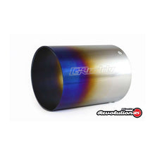 Load image into Gallery viewer, GReddy Burnt Titanium Tip 115mm Diameter 150mm Length (Revolution RS/RS-TI/RS-Race) - 160 Rev RS (L)