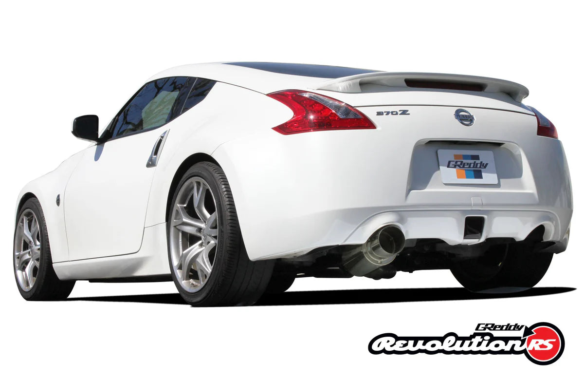 GReddy Revolution RS cat back exhaust Nissan 370Z 2006-2017 3 piece 115mm tip 10128101