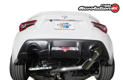 GReddy Revolution RS cat back exhaust Toyota 86 Subaru BRZ 2017-2020 76mm pipe 115mm tip 10118107
