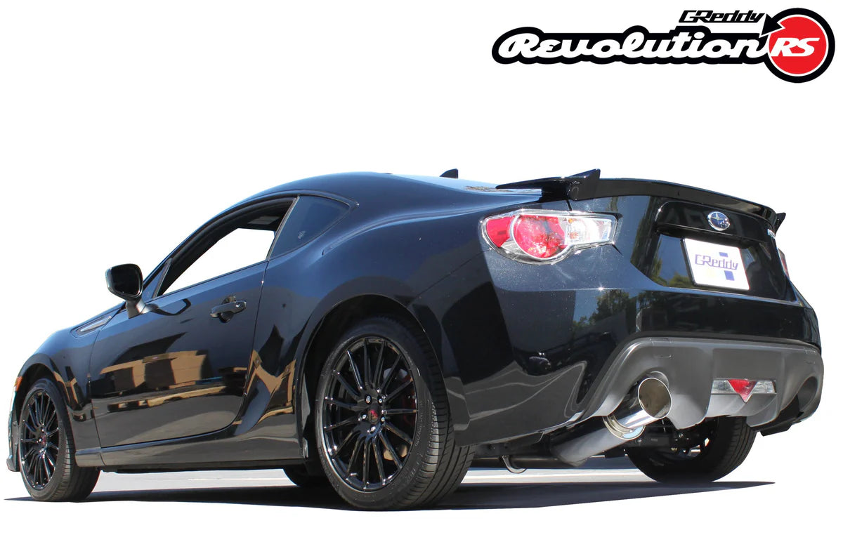 GReddy Revolution RS cat back exhaust Subaru BRZ Scion FR-S 2012-2016 76mm pipe 115mm tip 10118102