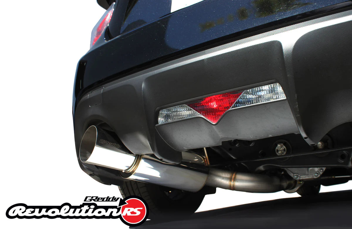 GReddy Revolution RS cat back exhaust Subaru BRZ Scion FR-S 2012-2016 76mm pipe 115mm tip 10118102