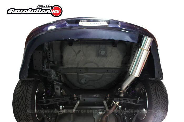 GReddy Revolution RS cat back exhaust Mitsubishi Lancer GT 2012-2014 63.5mm piping 105mm tip 10138101