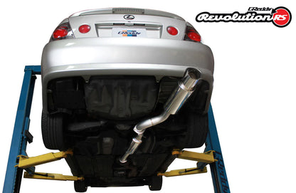 GReddy Revolution RS cat back exhaust Lexus IS300 2001-2005 76mm piping 115mm tip 10118100