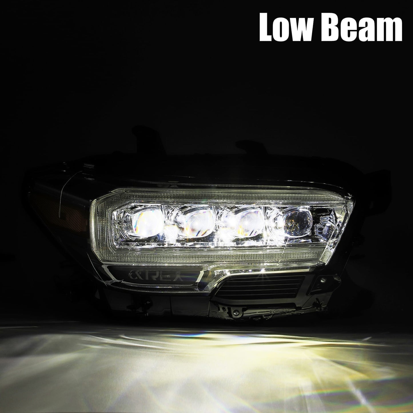 Alpharex 16-23 Toyota Tacoma NOVA-Series LED Projector Headlights Alpha-Black - 880705 AlphaRex