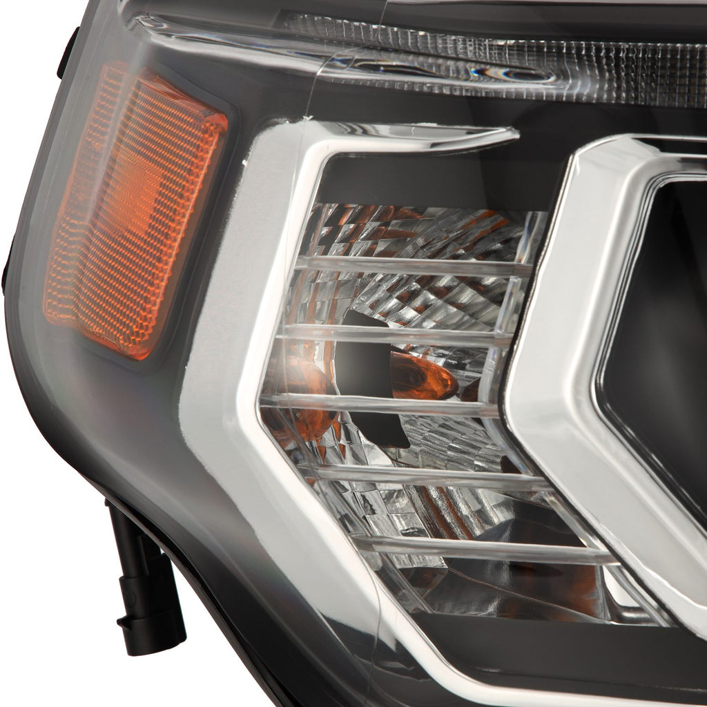 AlphaRex 14-20 Toyota 4Runner MK II PRO-Series Halogen Projector Headlights Black - 880814