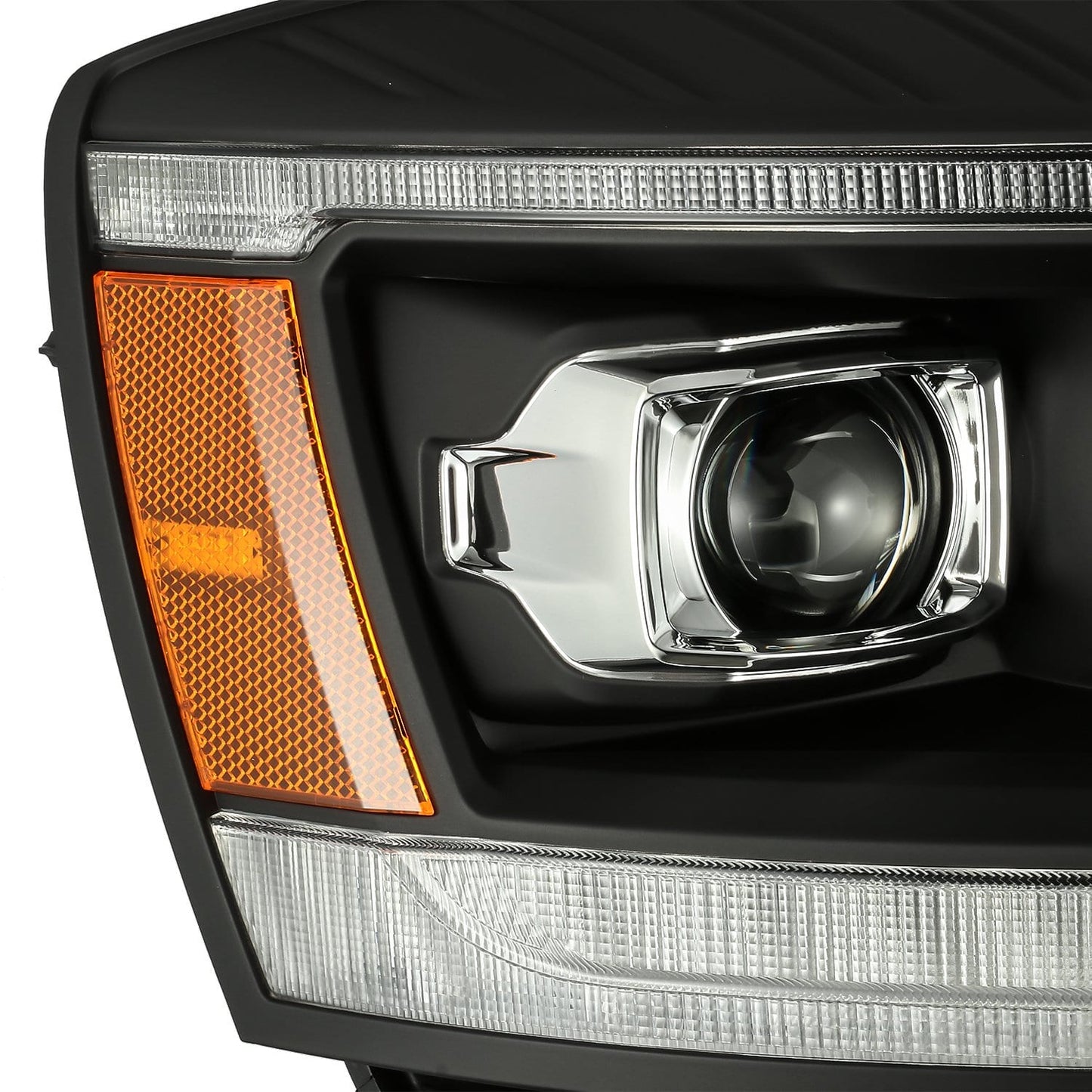 AlphaRex 880535 06-08 Dodge Ram LUXX-Series LED Projector Headlights Black - 880535