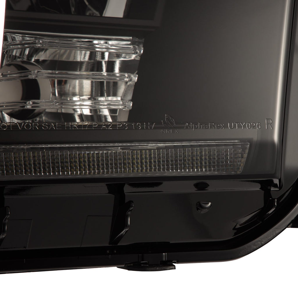 AlphaRex 880818 07-13 Toyota Tundra/08-17 Toyota Sequoia MK II NOVA-Series LED Projector Headlights Black (With Level Adjuster) - 880818