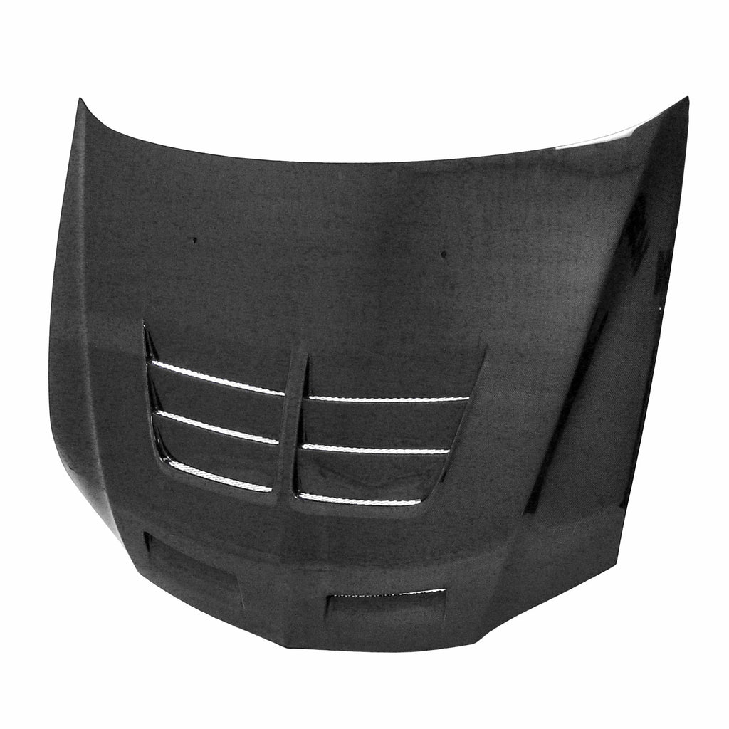 Seibon TSII-style carbon fiber hood for 2003-2006 Mitsubishi Lancer EVO - HD0305MITEVO8-TSII