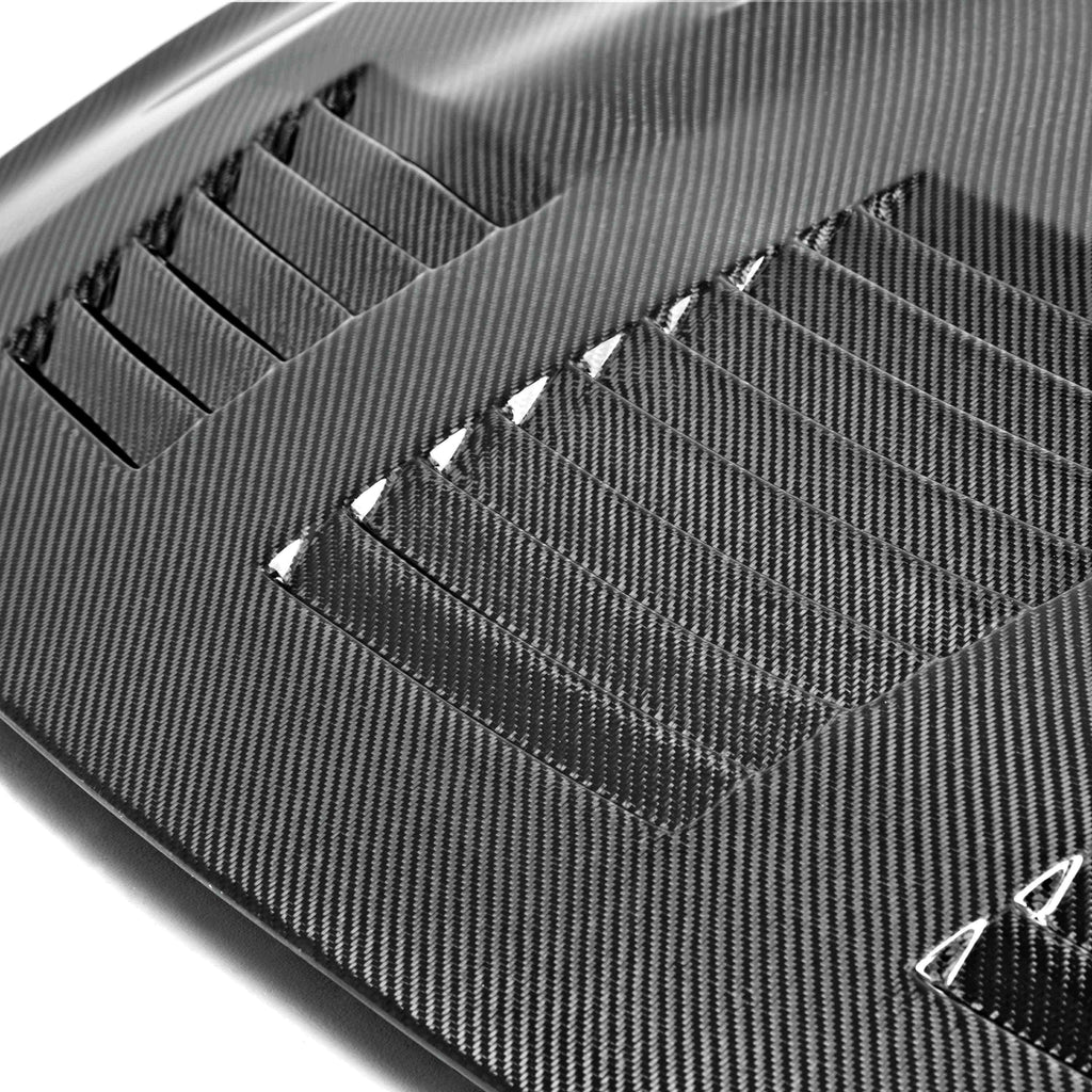 Underside View of GTII-Style Carbon Fiber Hood for Nissan GT-R R35