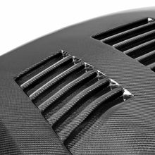 Load image into Gallery viewer, Close-Up of Carbon Fiber Hood on Nissan GT-R